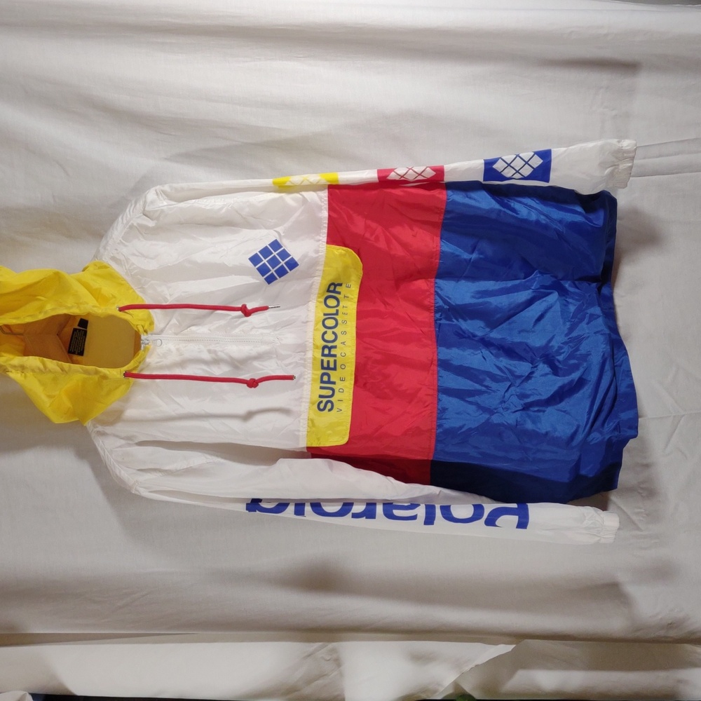 NWOT Vintage Colorful Polaroid Windbreaker Jacket - XL